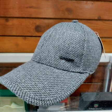 Classic Light Grey Tweed Cap