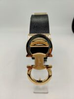 Ferragamo Classic Gold Leather Belt