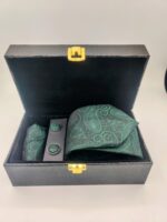 Emerald Elegance Tie Set