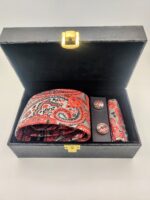 Classic Vermilion Tie Set