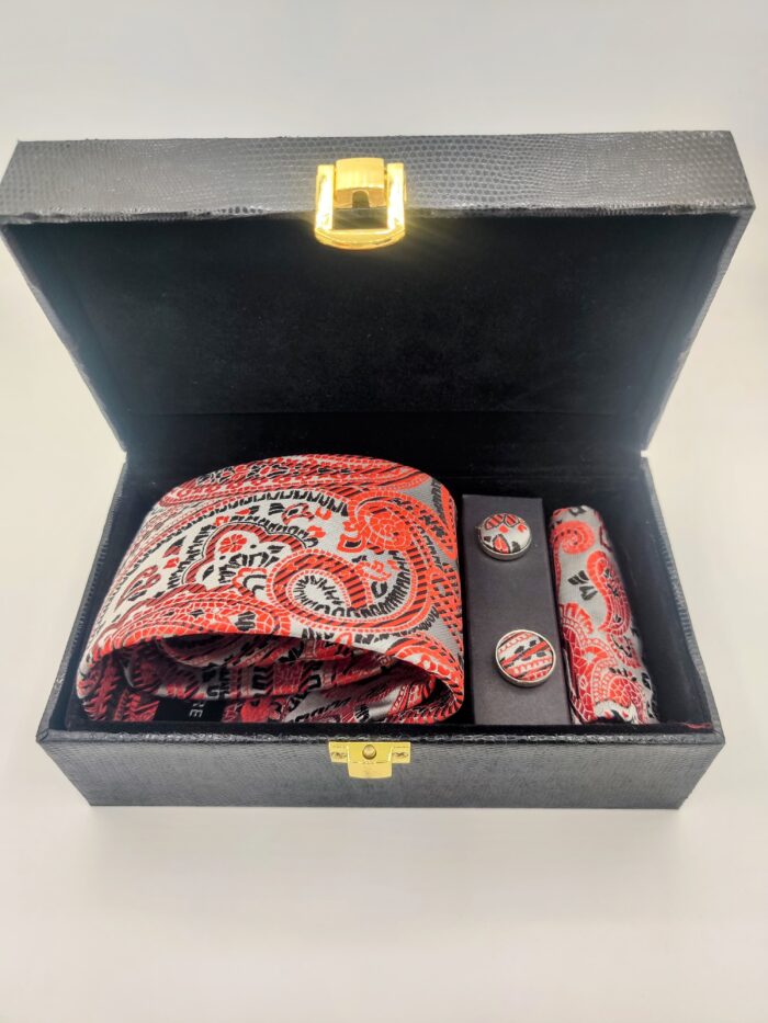 Classic Vermilion Tie Set