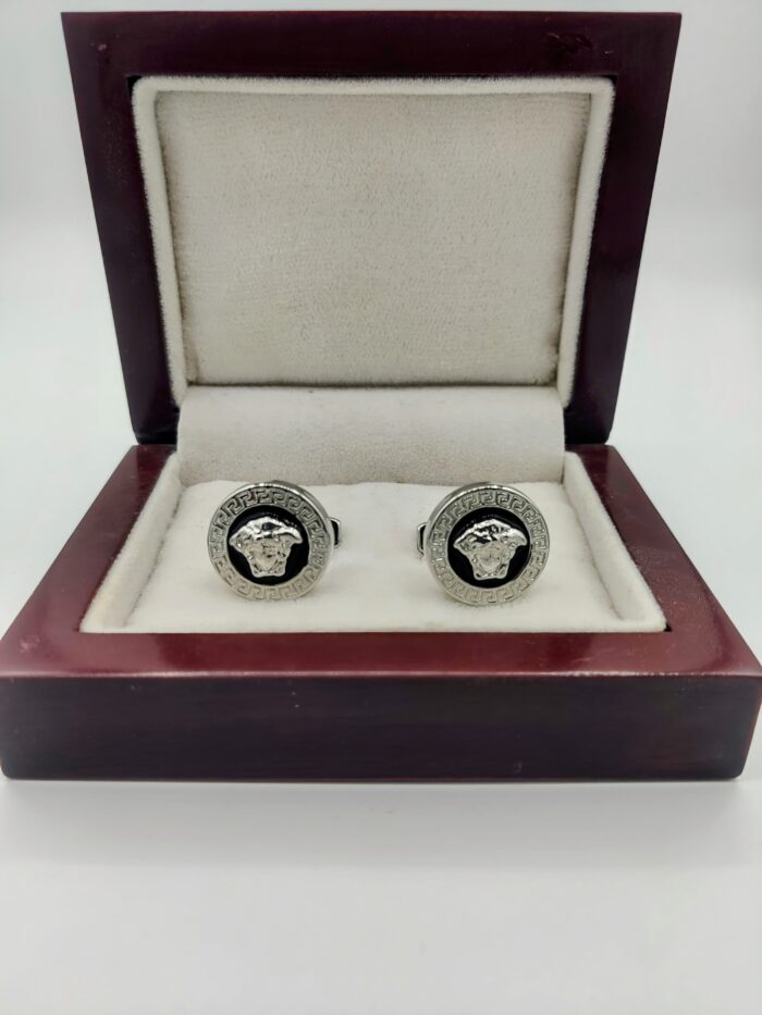 Classic Silver Versace Cufflinks