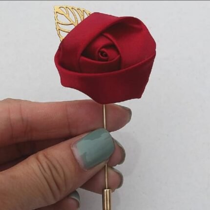 Fabric Flower Brooch Lapel Pin Handmade For Men suit,Fabric Flower Coat Pin for Men,Grooming Accessories best quality